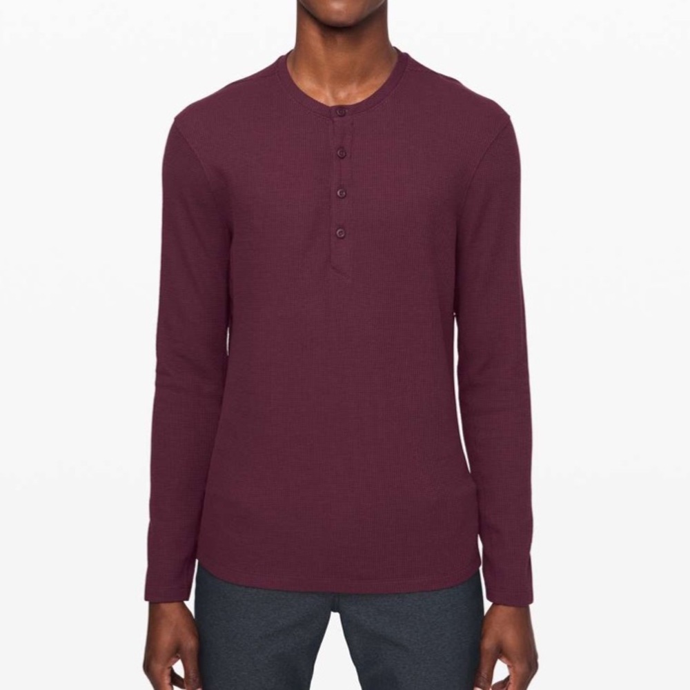 Lululemon Shift Stitch Henley Arctic Plum